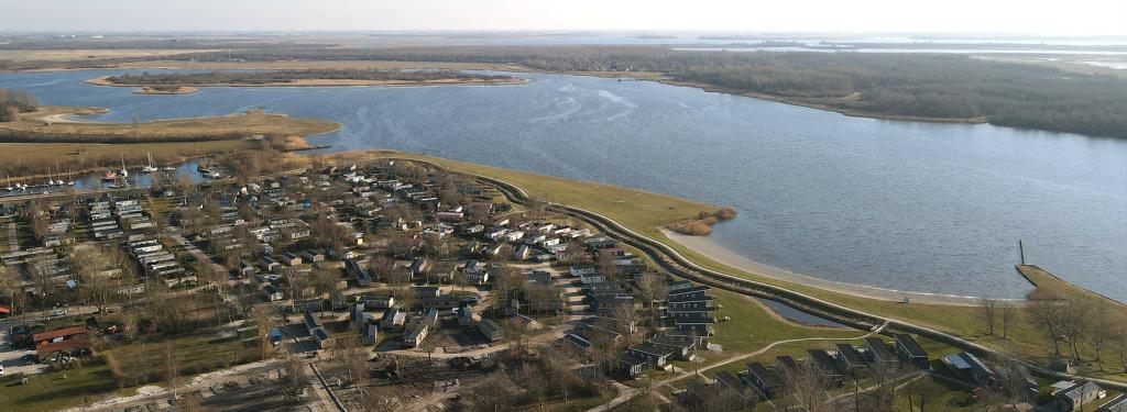 Vue aérienne camping de Lauwersoog